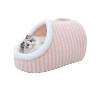 Générique Cat Cave for Indoor Cats Ultra Soft Washable Anti-Slip Bottom | Slipper Shaped Cat Bed Snug Covered Enclosed Cavern Calming Fuzzy Soft Plush Kitten Small Pooch Indoor Snug Cute Kitten Cave