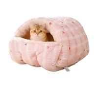 Générique Cat Cave - Sac de Couchage Amovible et Lavable | Lit de Maison pour Chat partiellement fermé pour Cuisine, Salon, Balcon, Appartement, intérieur, détente