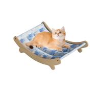 Générique Cat Chair, Cooling Washable Cat Bed with Breathable Mesh, Comfortable Pet Hammock for Floor Use, Ideal for Indoor and Outdoor Spaces Including Bedroom, Balcony, Apartment, Living Room