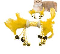 Générique Cat Chew - Doking Cat Toys, Bell Interactive | Accessoires De Plumes Colorés pour Chatons, De Jeu Résistant À La Bouchée, pour Animaux De Compagnie Résistant À l'usure, Out