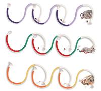 Générique Cat Chew Rope, Gall Fruit-Infused Organic Cotton Chew Rope Toys for Cats, Safe Teeth Cleaning Toy with Refillable Natural Gall Fruit (9PCS)