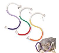 Générique Cat Chew Rope, Gall Fruit-Infused Organic Cotton Chew Rope Toys for Cats, Safe Teeth Cleaning Toy with Refillable Natural Gall Fruit (3PCS)