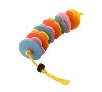 Générique Cat Chew Toy - 6.69 inch Kitten Interactive Play Rope | Felt Cotton Bell Toy - Teeth Cleaning Fun for Cats Kittens Indoor Enrichment Mental Stimulation & Entertainment