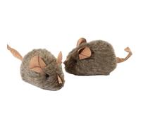 Générique Cat Chew Toy - Pets in Fun Interactive Play, Realistic Squeaky Design 2 Pieces, Durable Soft + Safe Material, Reliable, for Indoor Hunting Simulation & Mental Stimulation
