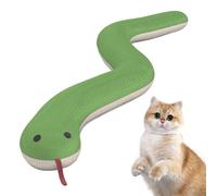 Générique Cat Chew Toy Snake, Pet Cat Cat Snake Toy - Jouet À Mastication Interactif De Serpent en Peluche, Animale Flexible Petit Et Moyen Chats Tirant Une Figure De Piment pour Abri, Arrière-Cour