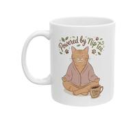 Générique Cat Coffee Mug - Ceramic, 350ml, Beverage Cup Meditation Design | Novelty Cat Drink Mug For Coffee Tea Water, Morning Kitchen Use, Work Desk, Travel, Home Breaks, Party