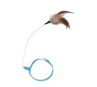 Générique Cat Collar Toy - Adjustable Hands-Free Cat Toy | Interactive Silicone & Steel Wire Neck Collar, Fun Spring Wand for Exercise Training and Boredom Relief for Indoor Outdoor Cats