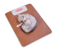 Générique Cat Cooling Mat - 100g Rattan Pet Cooling Pad Bed | 15.75x11.81x0.39 inches Wear-Resistant Ratten Mat Pet Supplies for Bed Sofa Indoor Outdoor Cage Kennel Car Dogs Cats