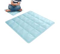 Générique Cat Cooling Mat Pad, Foldable Pet Sleeping Cool Matting, 15.75x15.75 inches Scratch-Resistant Portable Mattress for Car Trips, Lawn, Balcony, Living Room, Park, and Picnic Use
