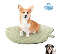 Générique Cat Cooling Mat Pet Leaf Shaped Cotton Cat Bed Pad, Large Leaf Shaped Pet Cooling Mats for Dogs, Dogs & Cats Sleeping Mats for Home & Outdoor (Leaf,Trumpet)