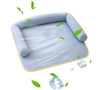 Générique Cat Cooling Mat - Portable Washable Waterproof Scratch Resistant | Summer Dog Cooling Mat for Small Medium Kitten Balcony Floor Crate Kennel Sofa Bed Car Seat