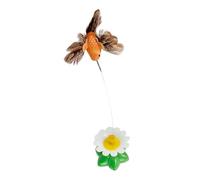 Générique Cat Enrichment Toys, Electric Flying Bird Wand, Suction Cup Play Tool with Sturdy Build, Indoor Exercise System with Compact Design, Smooth Boredom Relief Aid, Essential Companion