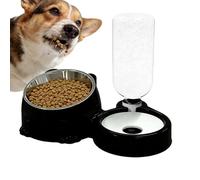 Générique Cat Feeding Bowls - Splash-Proof Dispenser for Travel | PP with Stainless Steel Insert, Function Food and Water, Compact Lightweight Design, Suitable for Multi-Pet Indoor Outdoor Daily