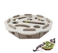 Générique Cat Felt Maze Box Cat Toys, Purrmaze Interactive Cats Box, Interactive Nail File Scratch Maze Toy with Bell, Cats Entertainment Boxs (White-B)