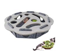 Générique Cat Felt Maze Box Cat Toys, Purrmaze Interactive Cats Box, Interactive Nail File Scratch Maze Toy with Bell, Cats Entertainment Boxs (Gray-B)