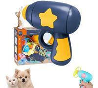 Générique Cat Fetch Toy Disc Launcher - Interactive Flying Disc Toy for Indoor Cats and Small Dogs Battery-Free Pet Exercise & Chase Toy (Dark Blue)