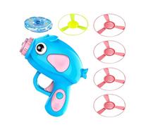 Générique Cat Fetch Toy Launcher - Funny LED Glowing Action, Pet Flying Disc Launcher Toy Set, Heavy Duty High-Velocity Mechanism, Stress Reliever Tool, for Kitten Indoor Outdoor Chasing