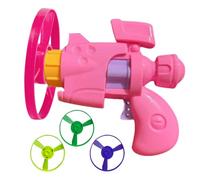 Générique Cat Fetch Toy, Luminous Disc Shooter Interactive Play, 12x8x11cm/4.72x3.15x4.33 inches Glowing Saucer Toys, 1 Set Multicolor for Indoor Outdoor Exercise Home Travel Use