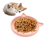 Générique Cat Food Bowl - Non Slip Silicone Slow Feeder Dispenser | Interactive Pet Feeding Bowl for Cats and Kittens | Digestion Support Feeder for Indoor Outdoor Mealtime and Clean Floor Feeding