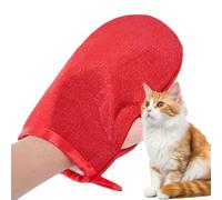 Générique Cat Grooming Gloves - Flexible Rubber desheddingg Tool, ffur Remover Mitt for Kitten Small, Self Cleaning Wipe Clean surfacee, Hair Collector Glove for Travel Car Seat Blanket Carpet