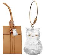 Générique Cat Hair Keychains, Cats Hair Storage Box Pendants, 1.57x3.15 inches Animal Memorial Souvenir, Personal Accessory for Women Boys Girls Youth Teens, Color Transparent and Easy to Install