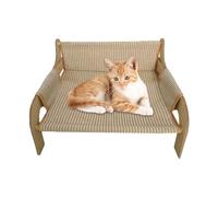 Générique Cat Hammock Bed, Elevated Cooling Pet Lounge Chair, 20.47x16.54x11.61inches, Breathable Cat Couch for Small Dogs and Kittens, Summer Furniture Indoor Outdoor Sleeping, Bedroom, Living Room