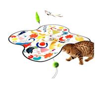 Générique Cat Hideaway Interactive Toy - Moving Stick & Butterflies | Play
