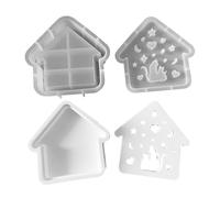 Générique Cat House Moule de bougie - Moule de bougies de maison - Ornement créatif mignon outil d'artisanat pour le salon de classe