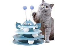 Générique Cat Interactive Toys, Cute Turntable Tower with Rolling Balls, Multi-Layer Cat Enrichment Toy for Mental and Physical Stimulation, Exercise, Play, Home, and Boredom Relief for Kittens Cats