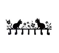 Générique Cat Key Holder - Decorative Iron Wall Mount Hooks Organizer