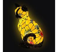 Générique Cat Light - 16x12x9cm 3D Resin LED Retro Lighting | Cat Night Light For Desk And Fireplace Mantel, 1-Pack Vintage Animal Table Lamp For Christmas Nursery Bedroom And Home Office