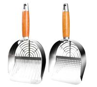 Générique Cat Litter Scoop, Quick Sifting Pooper Scooper, Comfortable Grip Easy to Clean, Durabled Non Stick Waste Sifter Ideal for Indoor and Outdoor Use, 11.22 inches