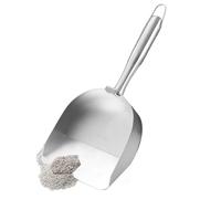 Générique Cat Litter Scoop, Stainless Steel Scooper for Litter Box, Ergonomic Grip, Hollow Sand Sifter, Easy Cleaning, Perfect for Kittens, Cats, Pet Accessories, 12.8x5.31x1.57 inches