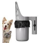 Générique Cat Litter Scooper with Holder, Cat Litter Scoop -Portable Sifter Shovel Large Capacity Trash Can Poop Remover for Indoor Outdoor Men Women