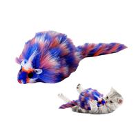Générique Cat Mice Toy, Interactive Chew Toys, 9.84x1.97in Squeaky Training Tool, Plush Stress Relaxation, Authentic Pet Play Device for Kittens, Pets Training, Playtime, Indoor Fun