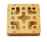 Générique Cat Nail File Box, Wooden Board Toy, Compact Size with Hanging Bell, Interactive Scratch Enrichment Box, Adorable Pet Furniture Protector, Indoor Kitten Play Area for Engagement