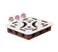 Générique Cat Nail File Enrichment Box, Felt Maze Toy with Ball, Interactive Cat Play Toy for Home Living Room Apartment, Behavior Training and Alone Time Fun