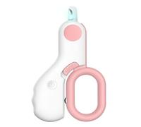 Générique Cat Nail Trimmer with Light, 2024 Upgrade Cat Nail Clipper, Kitten Supplies, Cat Claw Clippers for Indoor Cats,Bunny Nail Clippers, Pet Grooming Tool Easy and Pain (Pink Open-End Shears)