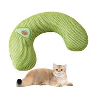 Générique Cat Neck Pillow, Cartoon Plush Cushion,10.63x6.69in Portable Sleeping Support, Soft Comfortable Design, Relaxation Aid for Calming Toy, Cats, Head Neck Comfort, Travel, Rest