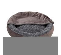 Générique Cat Nest, Cozy Puppy Bed, 23.62x23.62in Round Covered Donut Design, Warm Plush Calming Support, Portable Construction for Kitten, Dog, Outdoor Use, Sleeping, Winter, Animal Rest