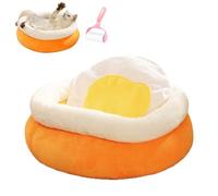 Générique Cat Nest Soft Plush Poached Egg Shaped, Thickened Warmth Snug Bed for Small Medium Large Kittens Puppy, Portable Animals Sleeping Cave, for Indoor Outdoor Home Garden Yard Car