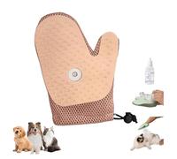 Générique Cat Petting Gloves, Pet Hair Removal Gloves, Massage BrushGloves, Grooming Mist Glove for Pets, 3-in-1 Reusable Grooming Tool for Dogsand Couch, Clothing (Pink)