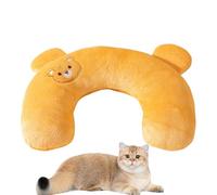 Générique Cat Pillow, Soft Plush Cartoon Neck Support, Portable Travel Pillow for Sleeping & Resting, Ergonomic,Cozy Animal Calming Toy for Comfort, Relaxation, 10.63x6.69x2.36 inches