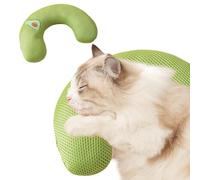 Générique Cat Pillow, Soft Plush Cartoon Neck Support, Portable Travel Pillow for Sleeping & Resting, Ergonomic,Cozy Animal Calming Toy for Comfort, Relaxation, 10.63x6.69x2.36 inches