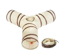 Générique Cat Play Tunnel - Foldable Pet Toy | Interactive Tunnel Toy for Cats, Kittens, Puppies, Ferrets, and Small Animals, Provides Enrichment, Exercise, Stimulation, Play, and Sleeping Fun