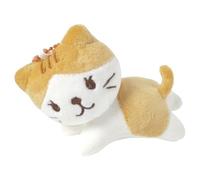 Générique Cat Plush Keychain - Cute Cartoon Toy, Mini Animal Pendant Charm | Soft Decorative Plush Figure Accessory, Adorable Key Chain Collectible for Women Girls Teens Handbag Backpack Gift