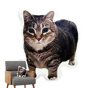 Générique Cat Plush Pillow, Stuffed Kitten Toy, Soft Funny Cushion Design, Internet Meme-Inspired Decor, Cozy Throw Stuffed Toy, Ideal for Bed, Sofa, Car Seat, Living Room, Bedroom Use