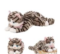Générique Cat Plush Toy - Realistic Sound Stuffed Animal Companion | Soft Plush Fabric Doll with Built in Meow Feature Comfort Cuddle Decoration Accent for Bedroom Sofa Display Collectible Idea