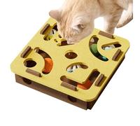 Générique Cat Puzzle, Kitten Toy, Treat Trainer, Bell Track Game, 11.81x11.81x2.95 inches, Scratching, Teething, Exercise, for Puppy, Dog, Cage, Training, Enrichment, Medium, Breed, Indoor Use