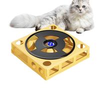 Générique Cat Puzzle Toy, Interactive Cat Teaser, Phonograph Turntable Puzzle, 9.84x9.84x2.36inches Treat Dispenser Game, Engaging Kitten Toys, Perfect for Indoor Cats Enrichment Activities